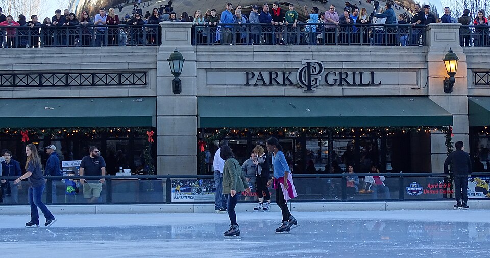 Ice Skating at Millennium Park